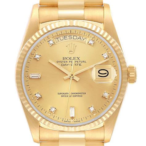 used gold rolex presidential for sale|pre owned rolex president 40mm.